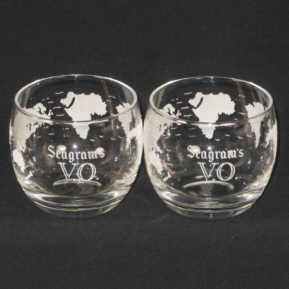 Set of 2  10oz whisky glasses. Seagram's VO - Picture 1 of 3